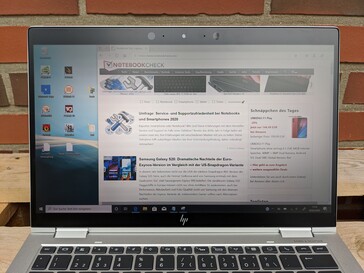 HP EliteBook x360 1030 G4 - uso all'aperto all'ombra, no Sure View
