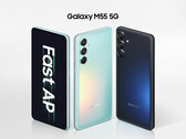 Samsung ha progettato Galaxy M55 con finiture verdi e blu (Fonte: Samsung)