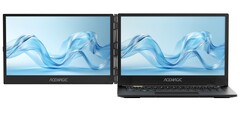 Il secondo schermo di Acemagic X1 si apre a sinistra per una configurazione a doppio monitor. (Fonte: Acemagic)