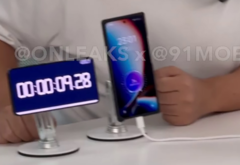 Il video dimostrativo mostra lo smartphone sconosciuto che raggiunge il 10% di carica in 23 secondi, prima di arrivare al 17% in soli 35 secondi. (Fonte immagine: 91Mobiles x @OnLeaks)