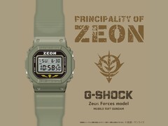 Il modello Casio G SHOCK x GUNDAM Principality of Zeon. (Fonte: Gundam Fanclub)