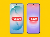 Il Galaxy A27 (a destra) ha ora una fotocamera con foro perforato.