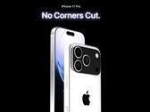 Un'immagine promozionale non ufficiale mostra il restyling dell'iPhone 17 Pro Max (Fonte immagine: @asherdipps, modificato)