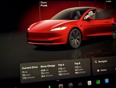 La Tesla Model 3 Long Range RWD è stata presentata all&#039;inizio di quest&#039;anno al prezzo di 42.490 dollari, con un&#039;autonomia pubblicizzata di 363 miglia (Fonte immagine: @dkrasniy via X/Twitter)