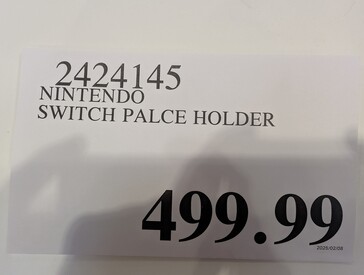 Presunto prezzo placeholder di Switch 2. (Fonte: Famiboards)