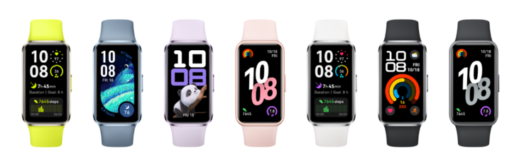 Il Huawei Band 10 sarà disponibile in sette colori. (Fonte immagine: Huawei)