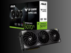 Asus GeForce RTX 5070 Ti Tuf O16G (Fonte immagine: TopAChat)