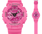 L'orologio Casio G-Shock GMA-S110BE-4A in edizione limitata di Barbie è alimentato da una batteria CR1220, con una durata stimata di 2 anni (fonte: Casio)