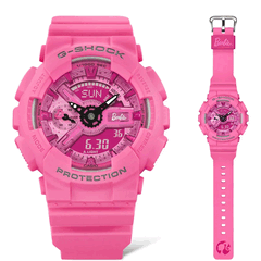 L&#039;orologio Casio G-Shock GMA-S110BE-4A in edizione limitata di Barbie è alimentato da una batteria CR1220, con una durata stimata di 2 anni (fonte: Casio)