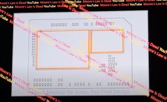 Ecco come potrebbe apparire il CCD Zen 6 a 12 core di AMD (fonte immagine: Moore&#039;s Law is Dead su YouTube)