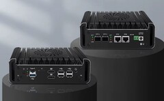 Il mini PC Topton X4H-XL vanta due porte ottiche SFP+ da 10 gigabit. (Fonte: Liliputing)