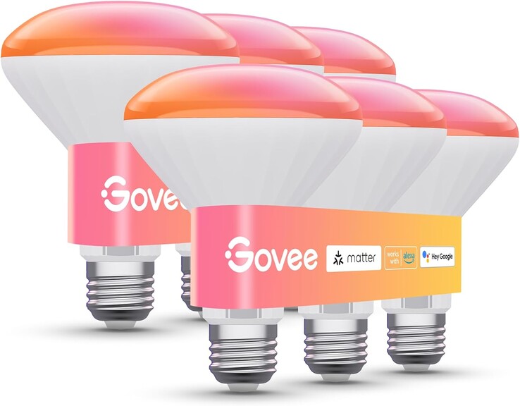 La nuova lampadina intelligente Govee BR30 E26. (Fonte: Govee)