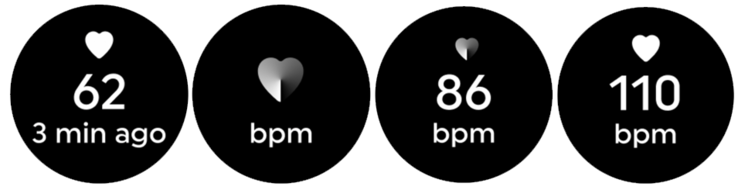 L'interfaccia utente della funzione di frequenza cardiaca di Withings. (Fonte: Withings)