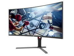 L&#039;ultimo monitor da gioco da 34 pollici di AOC combina una risoluzione di 1440p con una frequenza di aggiornamento di 180 Hz. (Fonte: AOC)