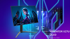 Acer presenta il monitor da gioco Predator X27U F3 OLED (Fonte immagine: Acer [edito])