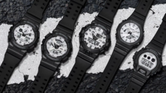 La collezione Casio G-SHOCK Black and White. (Fonte: PR Newswire)