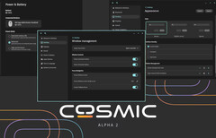 L&#039;aggiornamento di System76 Cosmic Alpha 2 ha introdotto una tonnellata di modifiche all&#039;usabilità e alla personalizzazione del nascente ambiente desktop. (Fonte immagine: System76 - modificato)