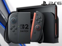 A quanto pare, Nintendo vuole che la Switch 2 superi di gran lunga la PS6 in termini di unità spedite. (Fonte immagine: Nintendo/Tech Blood - modificato)