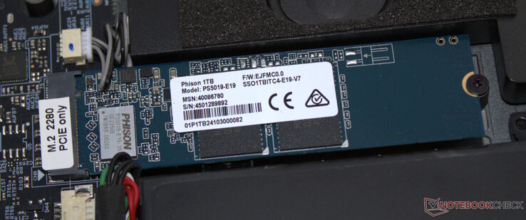 Un SSD PCIe 4 funge da unità di sistema.