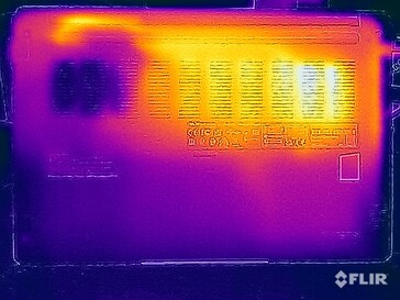 Test di sollecitazione delle temperature di superficie (in basso)