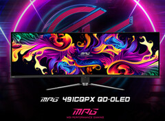 MPG 491CQPX è uno dei numerosi monitor da gioco QD-OLED che MIS ha annunciato quest&#039;estate. (Fonte: MSI)