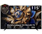 Il televisore TCL X955 MAX è dotato di un pannello QD Mini LED da 115 pollici con una frequenza di aggiornamento variabile di 144 Hz (Fonte immagine: TCL)