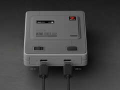 Il Retro Power Bank di AYANEO è disponibile in una finitura ispirata al SNES. (Fonte: AYANEO)