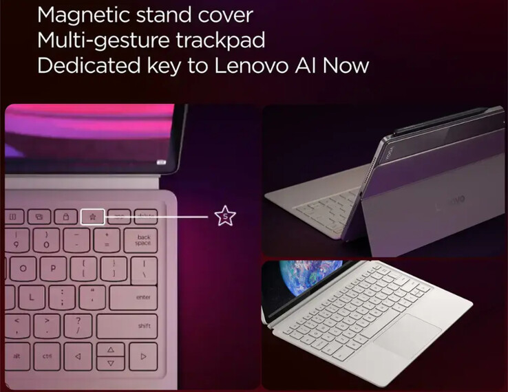 L'accessorio tastiera di Lenovo presenta un trackpad di grandi dimensioni e i tipici tasti in stile Yoga. (Fonte: Lenovo)