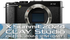 Fujifilm ha confermato un X Summit il 14 ottobre, dove sembra probabile il lancio della fotocamera X-M5. (Fonte immagine: Fujifilm - modificato)