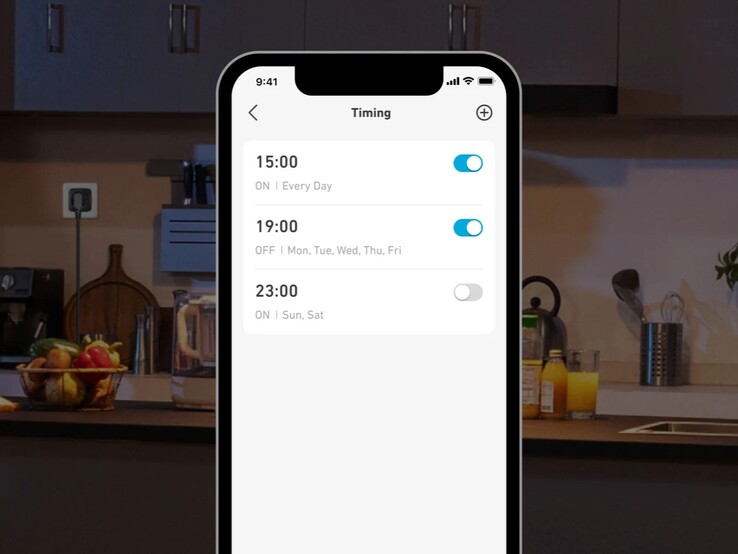 È possibile impostare dei timer per la Smart Plug Anker SOLIX nell'app. (Fonte immagine: Anker)