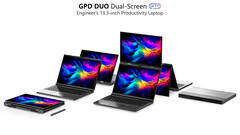 GPD Duo sarà caratterizzato da due pannelli OLED da 13,3 pollici di Samsung (Fonte: GPD)
