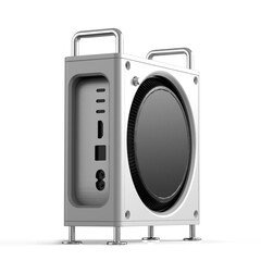 La custodia Zeera Macforge per il Mac Mini M4 è progettata come un Mac Pro. (Fonte: Zeera)