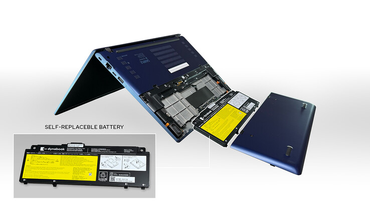 La batteria sostituibile del portatile (Fonte: Dynabook)