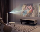 LG PF600U combina altoparlanti, una lampada d'atmosfera e un proiettore con risoluzione FHD in un unico dispositivo. (Fonte: LG) 