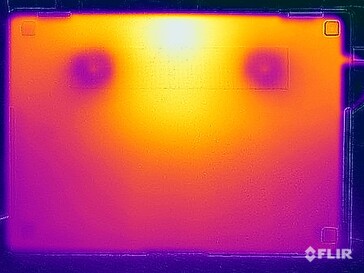 Test di sollecitazione delle temperature di superficie (in basso)