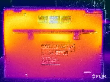 Test di sollecitazione delle temperature di superficie (in basso)