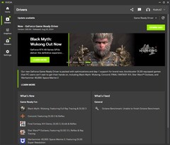 Nvidia GeForce Game Ready Driver 560.94 note di aggiornamento nell&#039;app Nvidia (Fonte immagine: Own)