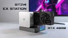 Il dock Beelink EX eGPU si collega a uno slot PCIe 4.0 x8 di mini PC compatibili (Fonte immagine: ETA Prime)