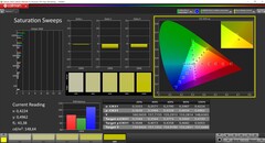 Spazzate di saturazione CalMAN calibrate