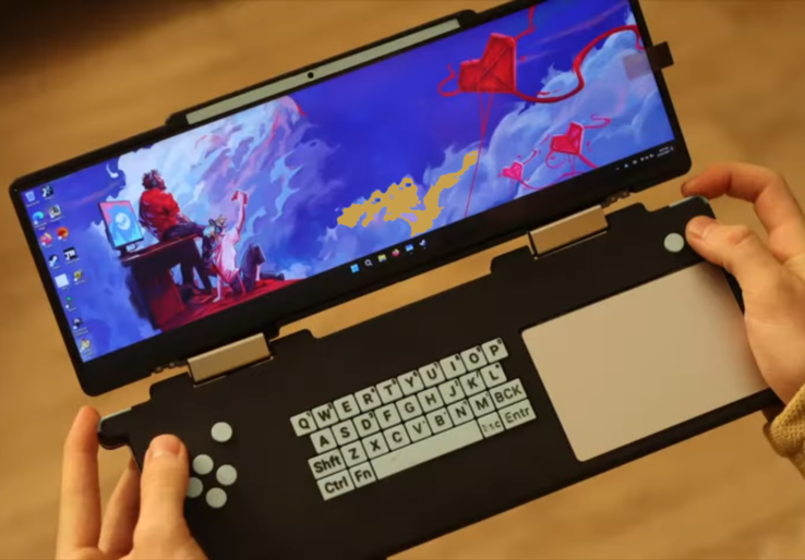 Lo YouTuber costruisce un palmare da gioco ultrawide DS Deck a partire da un vecchio laptop Lenovo Yoga