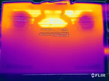 Test di stress sulle temperature di superficie (lato inferiore)