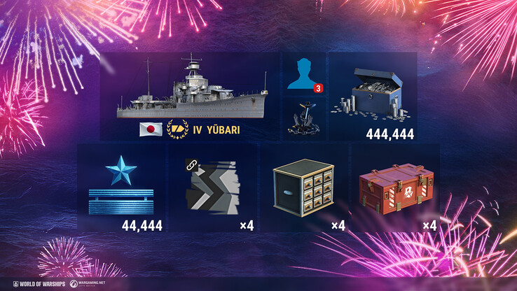 Articoli inclusi nel DLC World of Warships - Anniversary Party Favor (fonte: Epic Games Store)