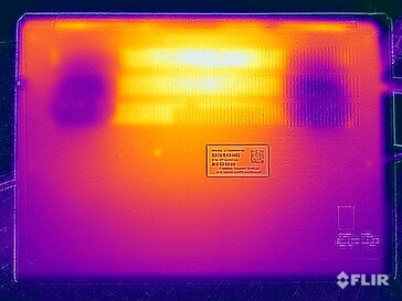 Test di sollecitazione delle temperature di superficie (in basso)