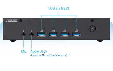 L'USB-C è assente dalla configurazione standard. (Fonte: Asus)