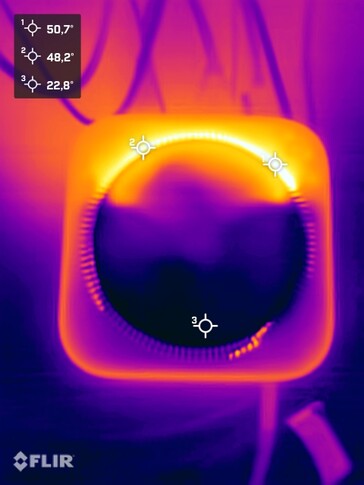 Test di sollecitazione delle temperature di superficie (in basso)