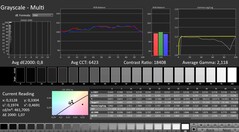 CalMAN: scala di grigi (calibrata)