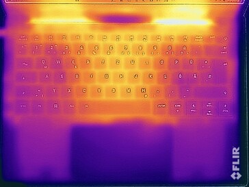 Test di sollecitazione delle temperature di superficie (lato superiore)