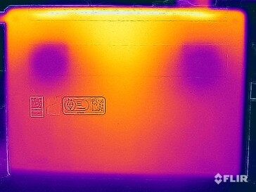 Test di sollecitazione delle temperature di superficie (in basso)