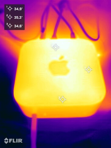 Test di sollecitazione delle temperature di superficie (in alto)