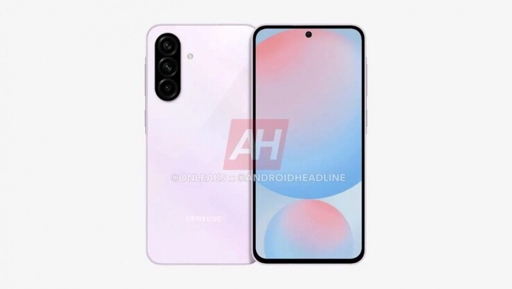 Il rendering trapelato di Galaxy A56 rivela un nuovo design del modulo della fotocamera. (Fonte: Android Headlines)